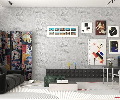 Concrete Wallpaper Peel and Stick Grey Wallpaper