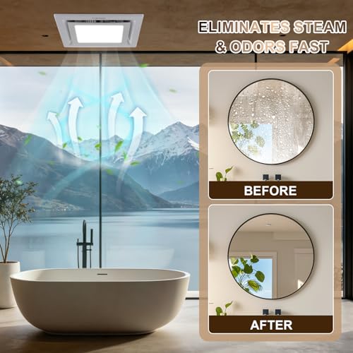 Bathroom Exhaust Fan with Light