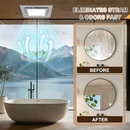 Bathroom Exhaust Fan with Light
