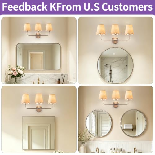 3 Light Boho Rattan Bathroom Vanity Light Fixture