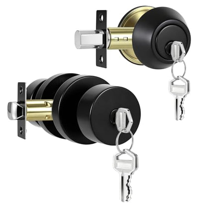 Front Door Knob and Deadbolt Set