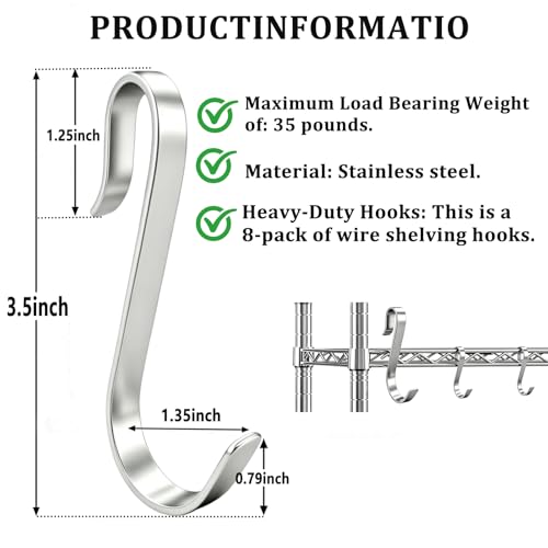 J Shaped Hooks; 3.5