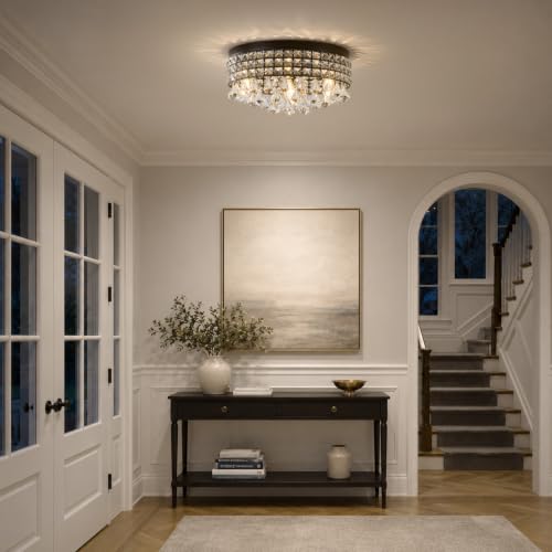 Crystal DomeFlushmount Chandelier
