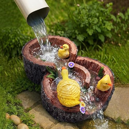 Turtles Gutter Downspout Splash Block Guards Diverter Rain Down Spout Drain Extension Covers Decorative Garden Statues Outdoor Decor for Yard Lawn Patio Frog