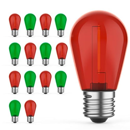 Shatterproof S14 LED Outdoor String Light Bulbs for Patio Light