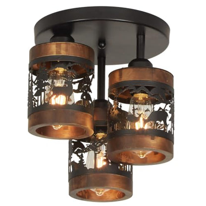 Rustic Semi Flush Mount Ceiling Light
