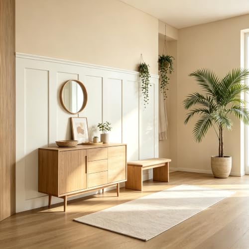 1Set 94.5x54in Premade Board and Batten Wainscoting Kit