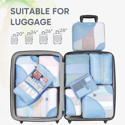 Packing Cubes for Travel (07 Light Blue)
