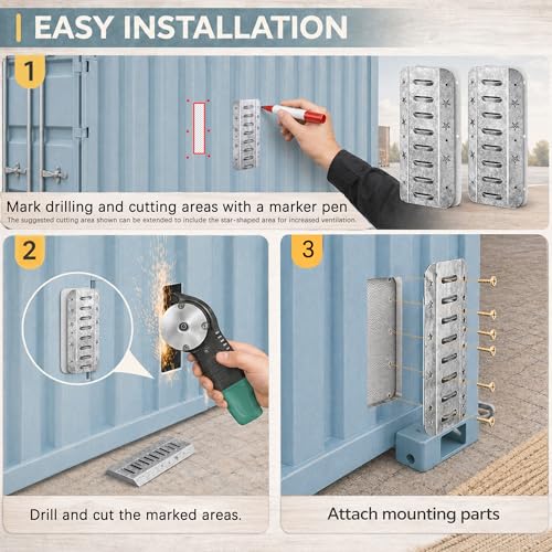 Shipping Container Air Vent Kit