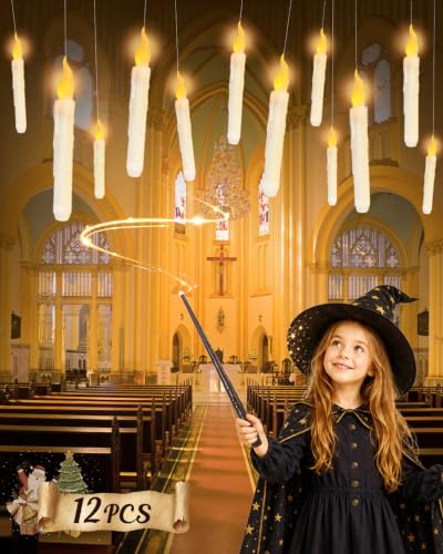 Flameless Floating Candles with Wand