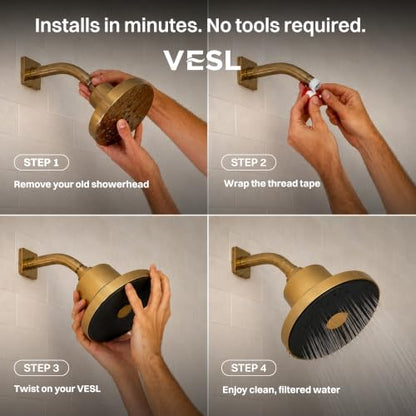 Filtered Showerhead for Hard Water