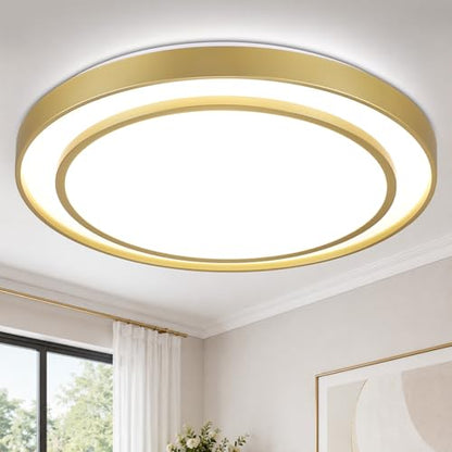 Gold LED Flush Mount Ceiling Light 20 Inch (Gold / 20Inch)