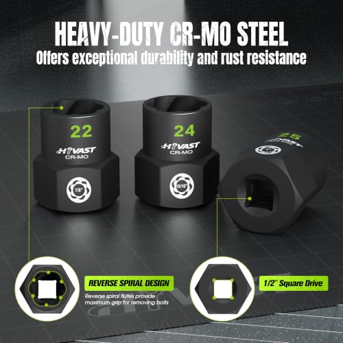 Impact Bolt Extractor Socket Set