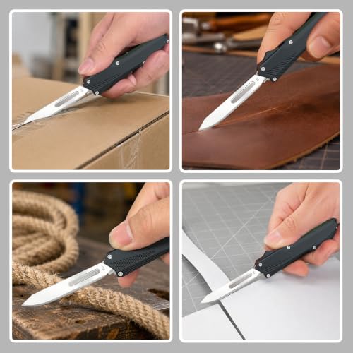 Retractable Scalpel Pocket Knife Mini Folding Utility Knife