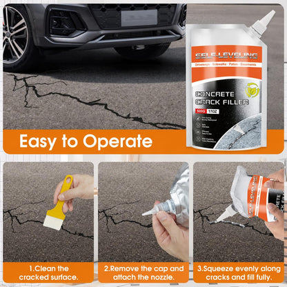 Self Leveling Concrete Crack Filler 6 Pack (105 OZ(Pack of 6))