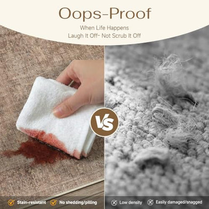 Classic Brown 2x8 Neutral Runner Rugs for Hallway (Classic Brown / 2' x 8' (Runner))