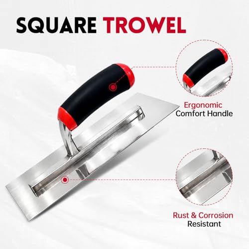 3 Pack Stainless Concrete Finishing Trowel set