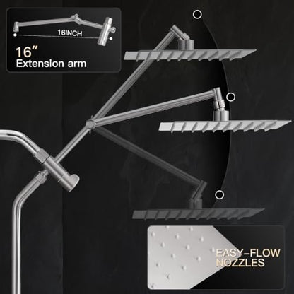 All Metal Shower Head with Handheld