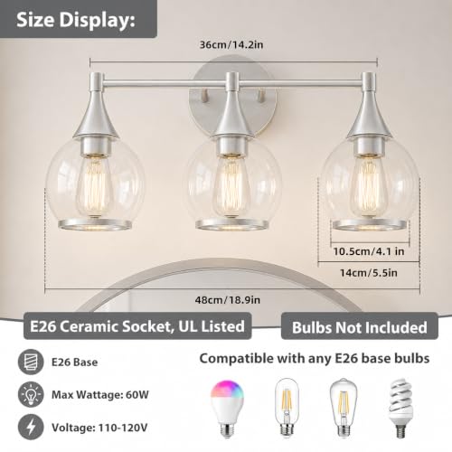 Bathroom Light Fixture Vanity Lighting Fixtures Over Mirror