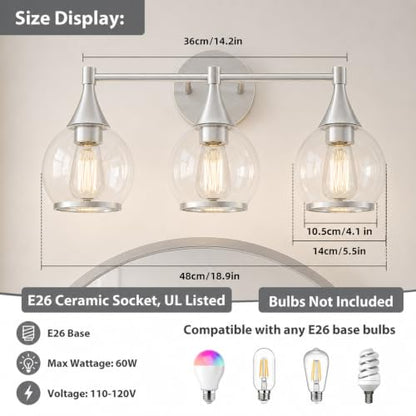 Bathroom Light Fixture Vanity Lighting Fixtures Over Mirror