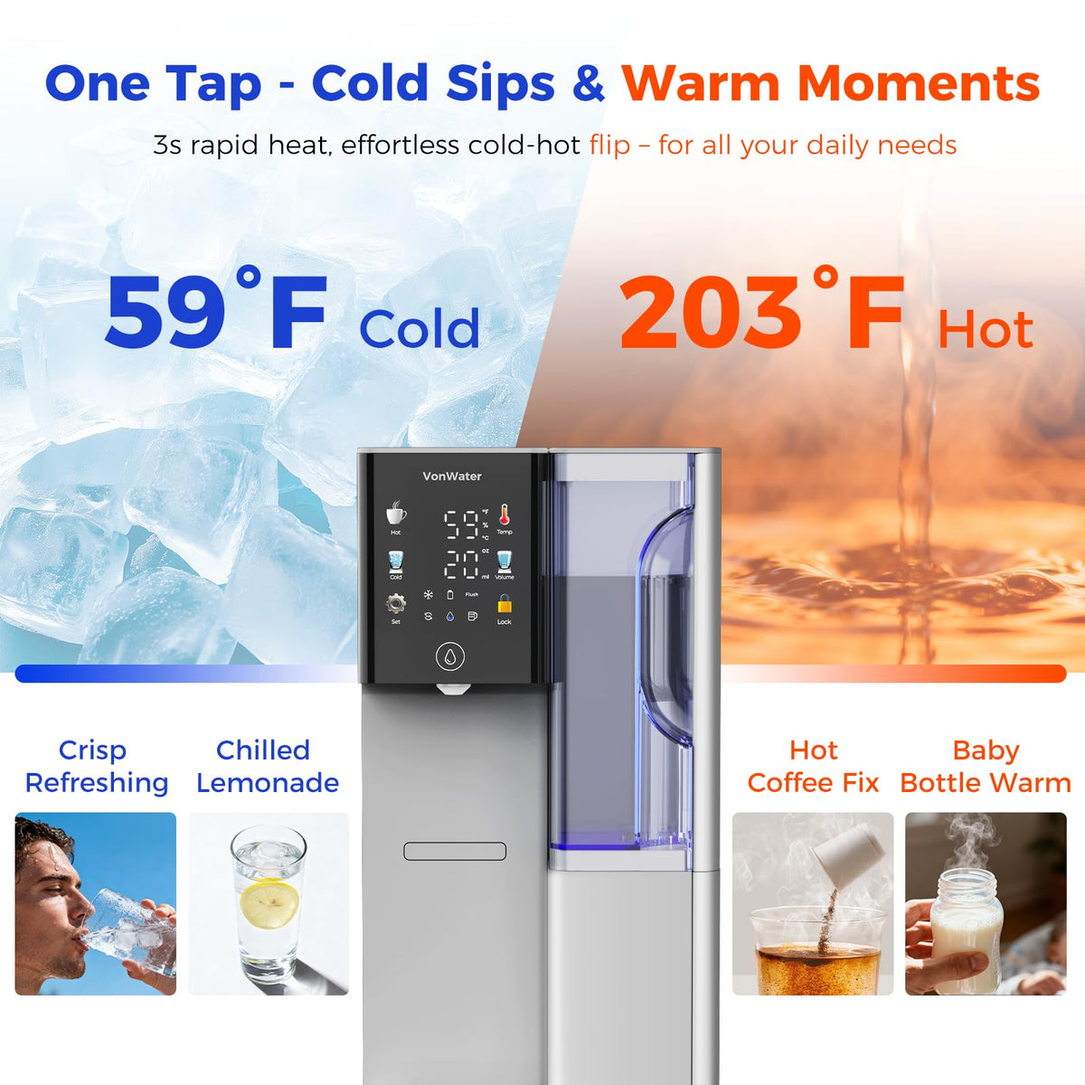 C5 Countertop Reverse Osmosis Water Filter (Silver Gray)