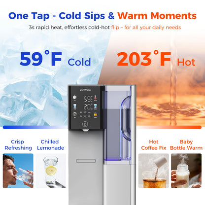 C5 Countertop Reverse Osmosis Water Filter (Silver Gray)