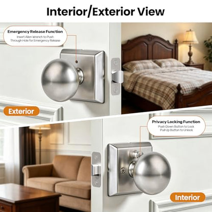 Door Knob Stainless Steel