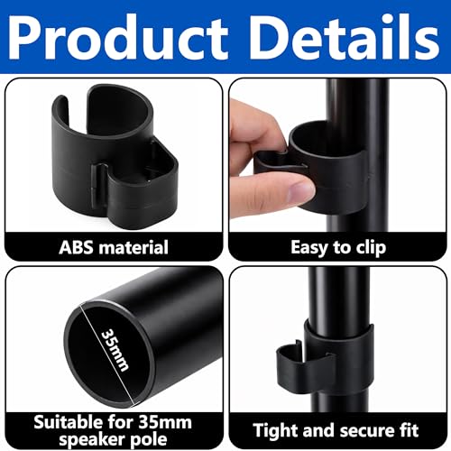 Speaker Pole Cable Clips 35 mm Speaker Pole Cable Clips Cable Sleeves