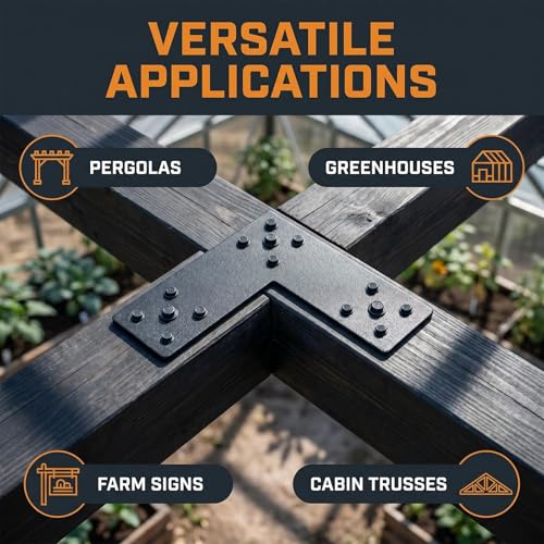 4 PCS T Post Timber Brackets