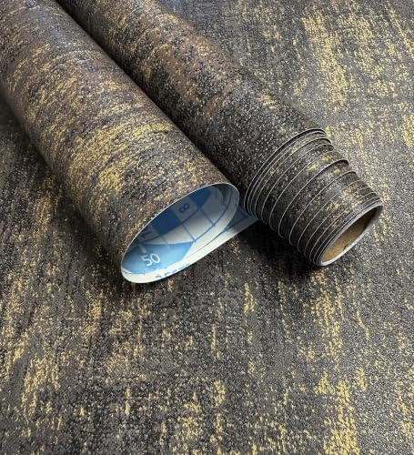 Vintage Metallic Peel and Stick Wallpaper Textured Industrial Metallic Concrete Wall Paper
