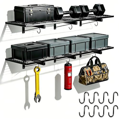 46" × 12" Garage Wall Shelving