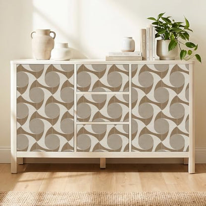 Peel and Stick Wallpaper (Beige03 / 17.7" x 236.2")