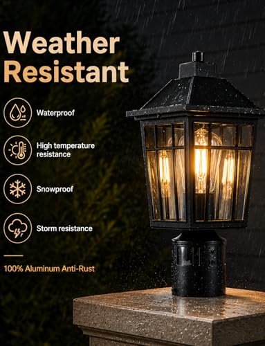 Motion Sensor Outdoor Post Light