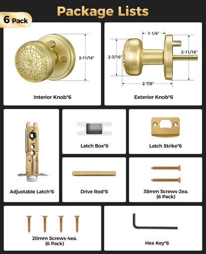 Gold Door Knobs (Gold)