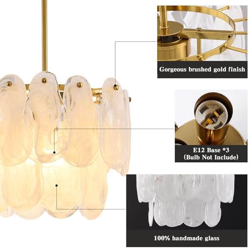 Modern Large Crystal Glass Chandelier