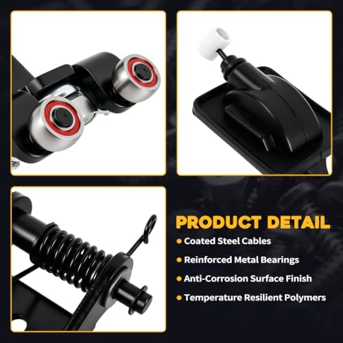 Sliding Door Roller with Metal Bearing & Cable Kit Power Slide Door Hinge Fit for Honda Odyssey EX EX