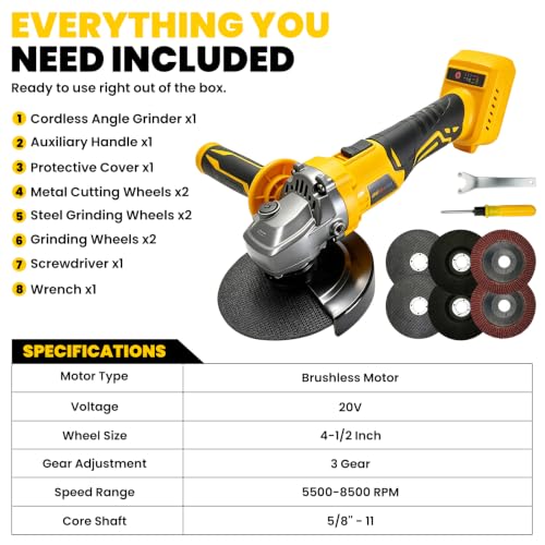 Cordless Angle Grinder