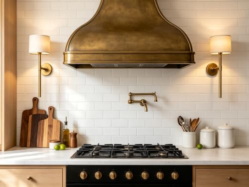 Fabric Shade Wall Sconce with Long Pole