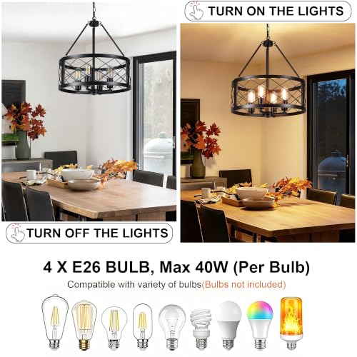 Black Farmhouse Chandelier