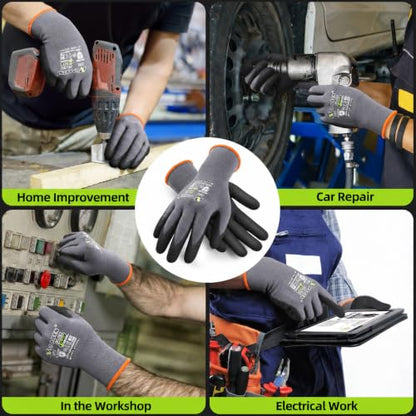 Safety Work Gloves MicroFoam Nitrile Coated