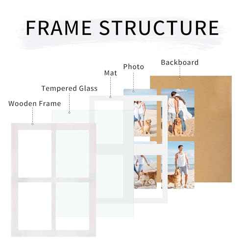 Picture Frame Collage 5x7 Set of 2 (Rustic White / 11.7x15.7in (2Pack))