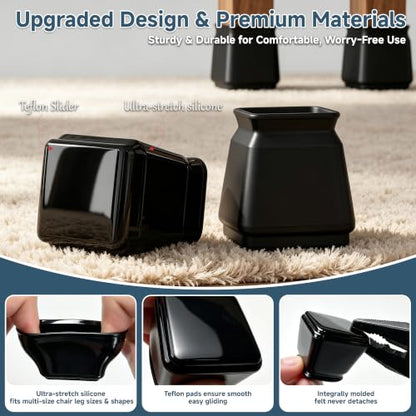 Chair Leg Floor Protectors for Carpet