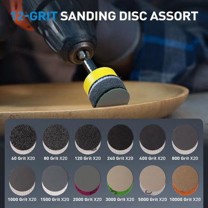 Assorted Hook and Loop Sandpaper