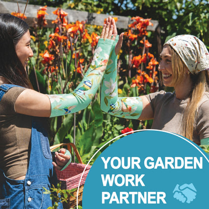 Gardening Sleeves (XX-Large / Mint Floral Garden)
