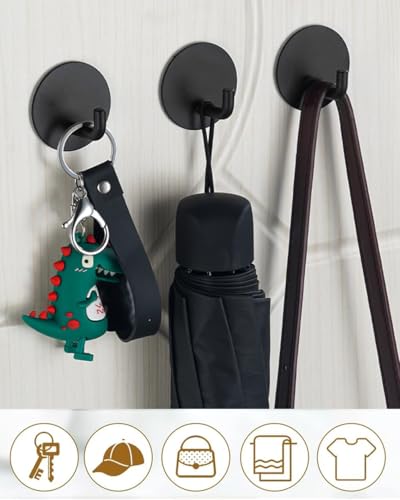Adhesive Hooks for Hanging Wall Hook Self Adhesive Key Hat Coat