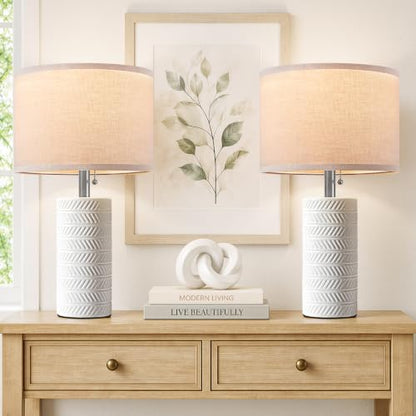 Modern Ceramic Table Lamps Set of 2