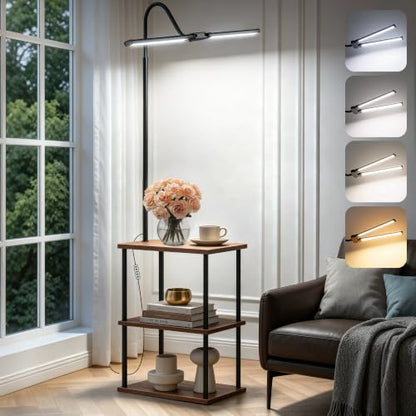 LED Floor Lamp with Table