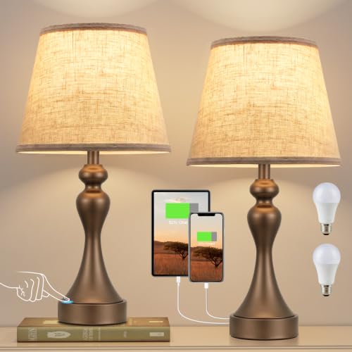 Bedroom Lamps Set of 2