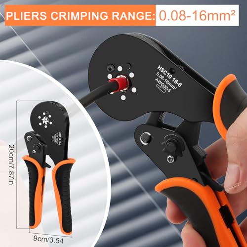 Ferrule Crimping Tool Kit with 1800PCS Connectors