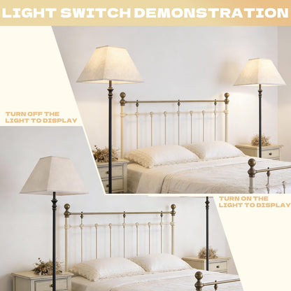 Beige Lamp Shades Set of 2 6" x 13" x 10" Bell Lampshade (Beige / 6*13*10in)